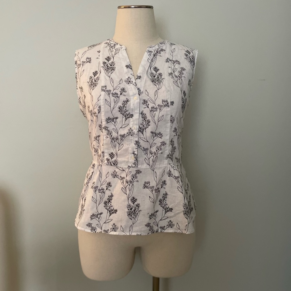 Floral peplum top